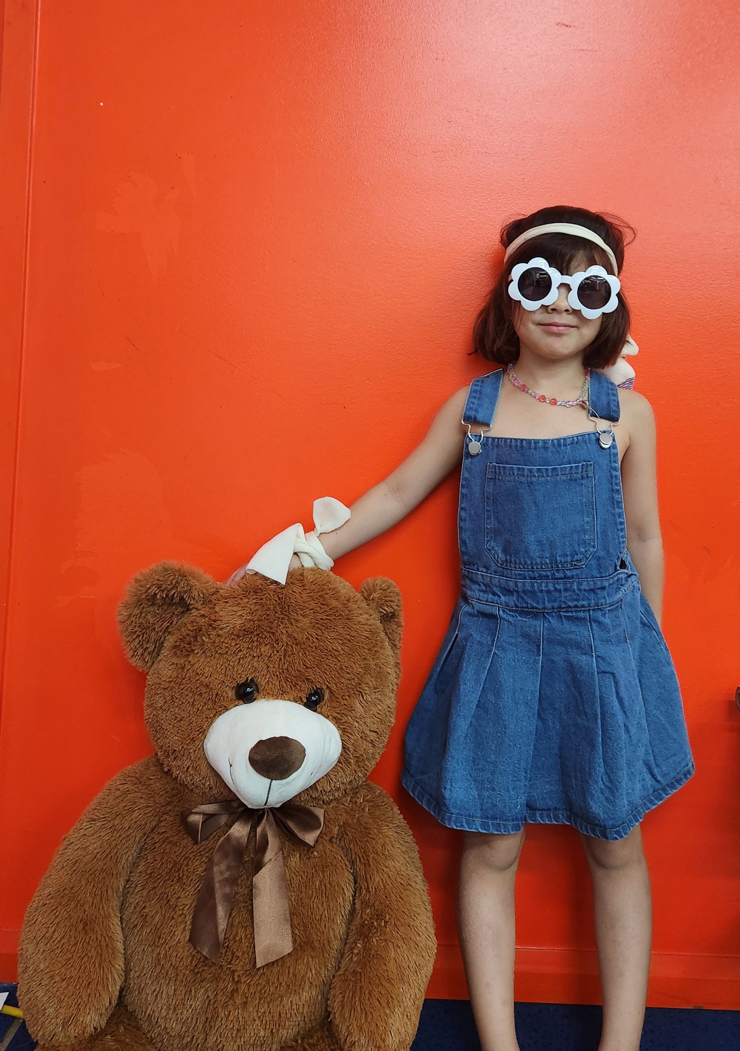 Denim plaids overalls