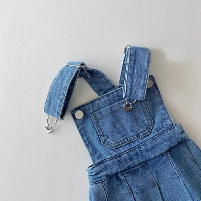 Denim plaids overalls