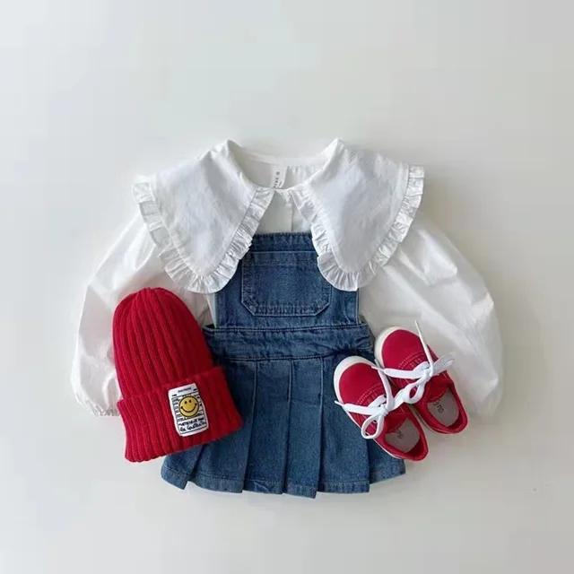 Denim plaids overalls