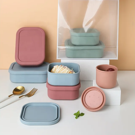 Silicone lunch box.