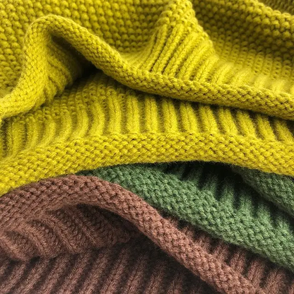 Hipster knitted sweater.