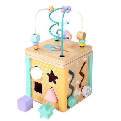 Wooden Montessori toys.