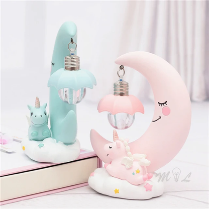 Unicorns lamps.