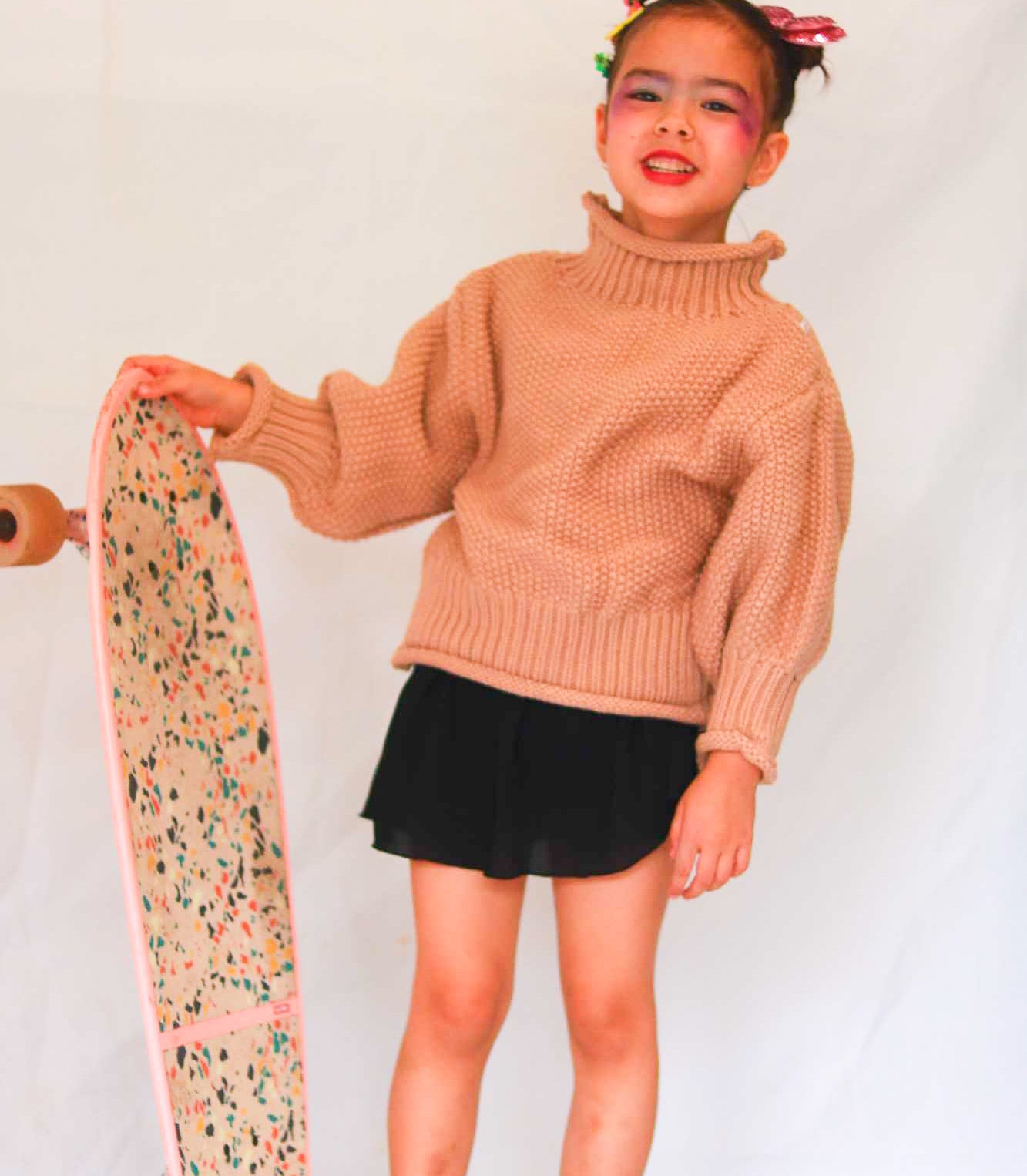 Hipster knitted sweater.