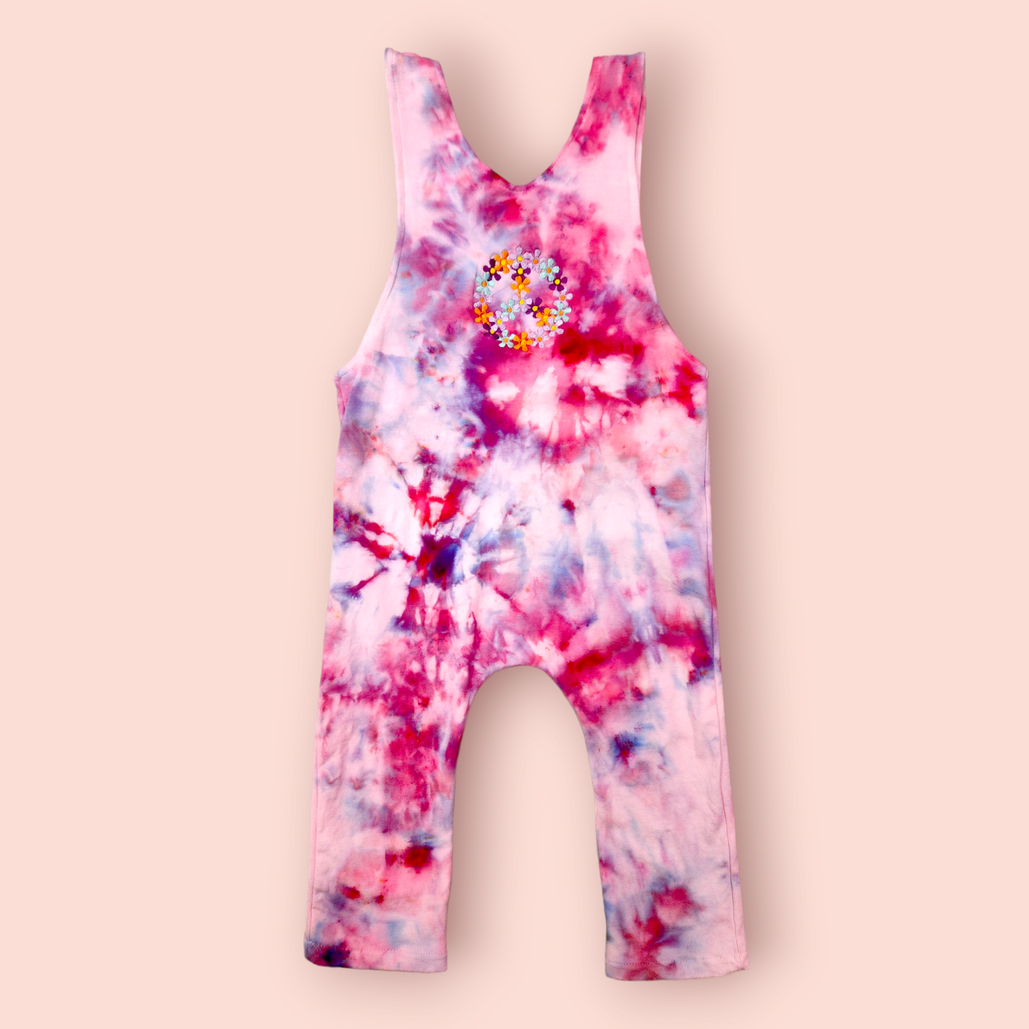 Tiedye peace rompers