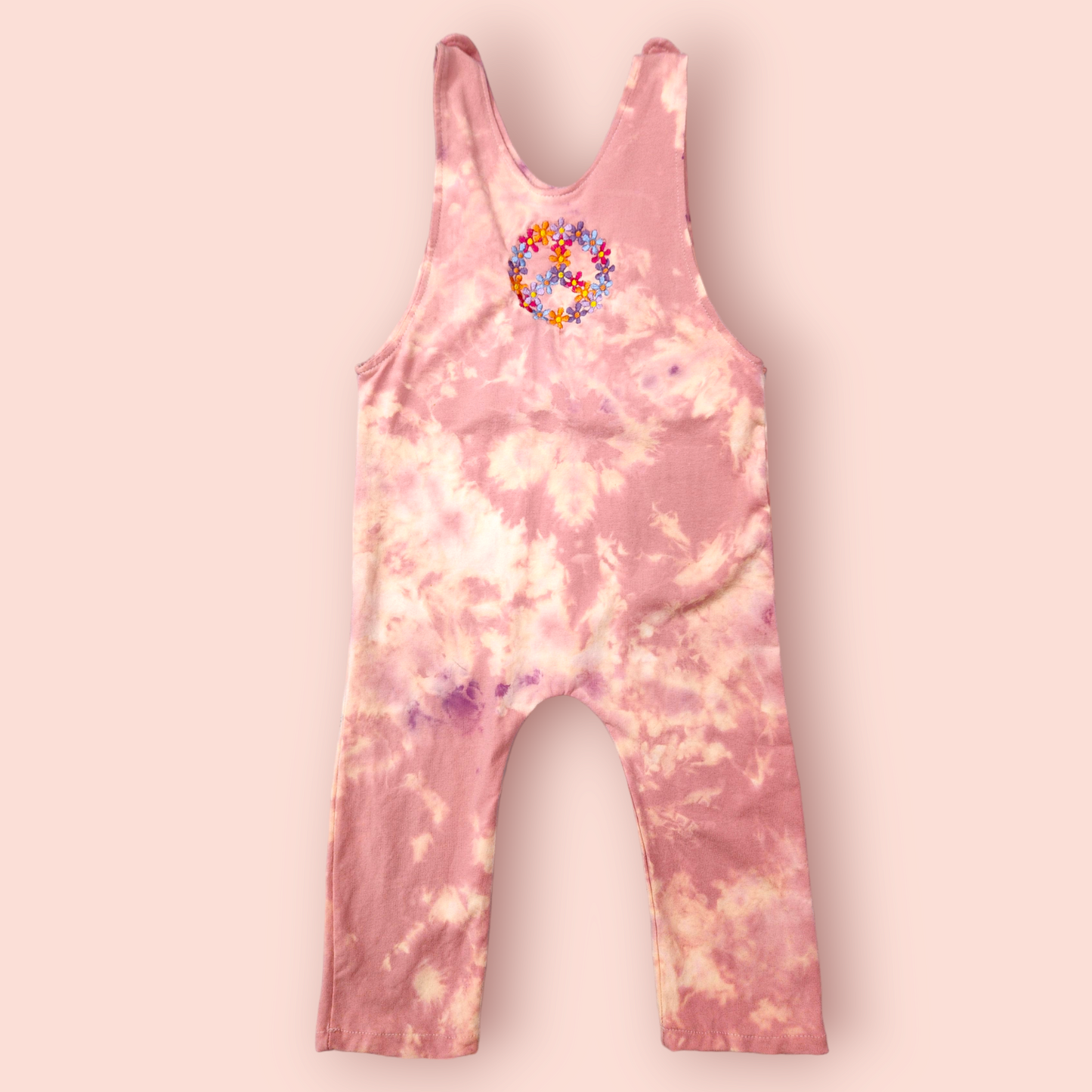 Tiedye peace rompers