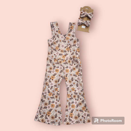 Groovy flairs jumpsuit.