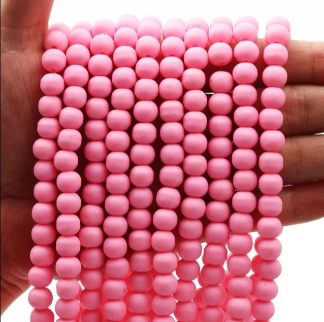 Clay beads necklaces.