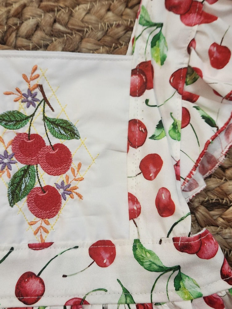 Cherries Christmas dress.