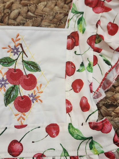 Cherries Christmas dress.