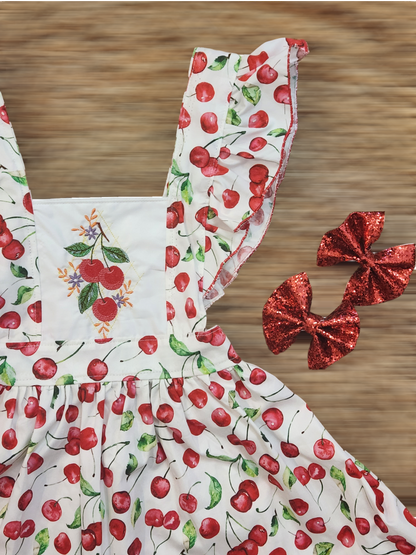 Cherries Christmas dress.