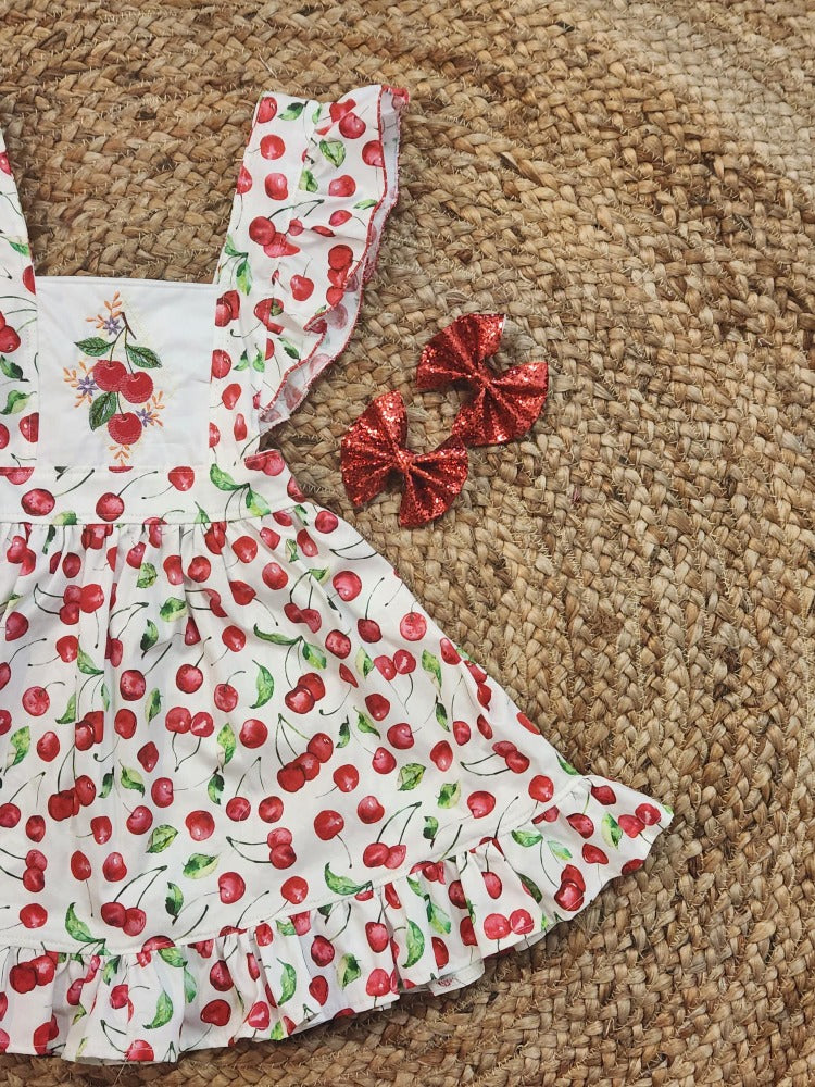 Cherries Christmas dress.
