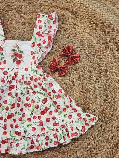 Cherries Christmas dress.