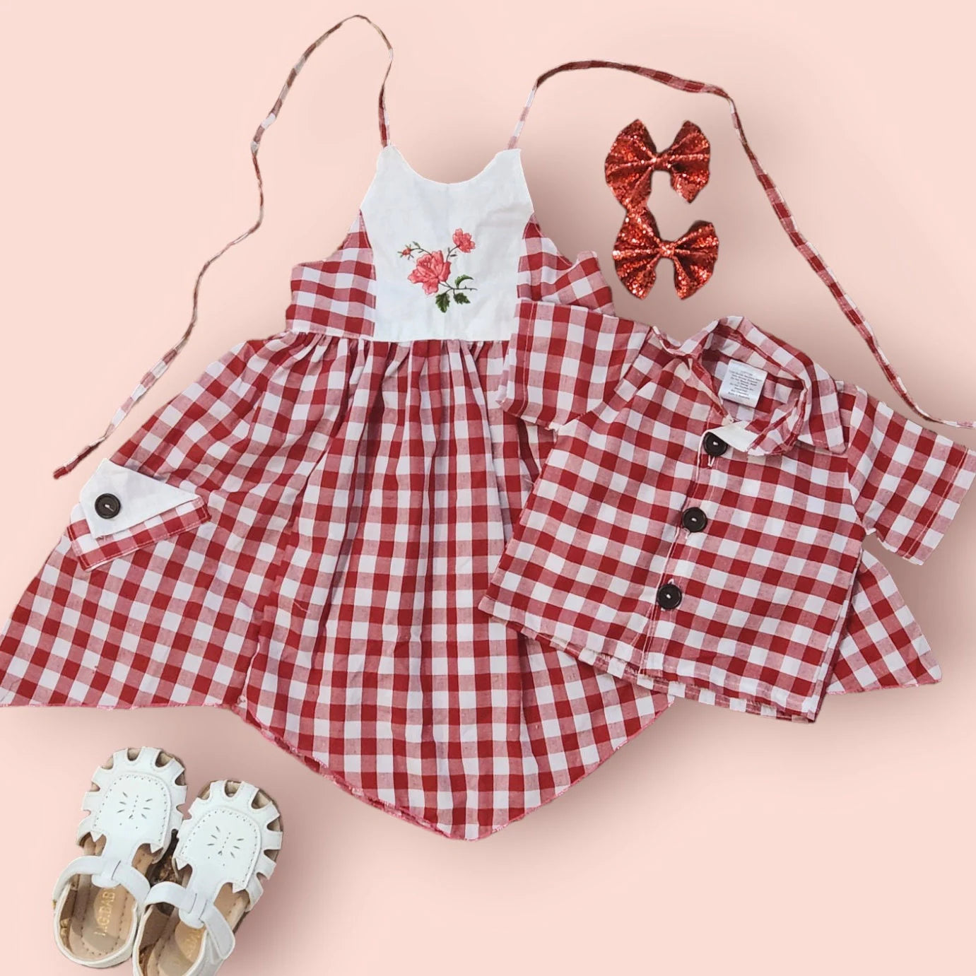 Classic gingham dress.