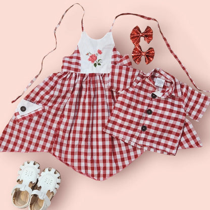 Classic gingham dress.