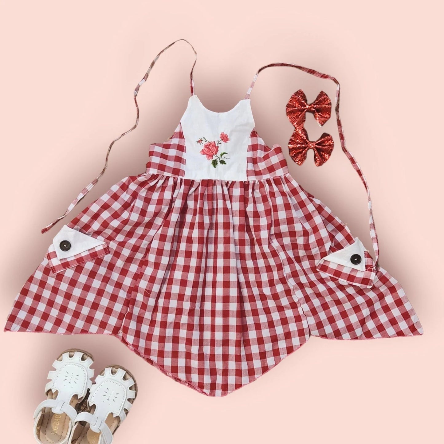 Classic gingham dress.