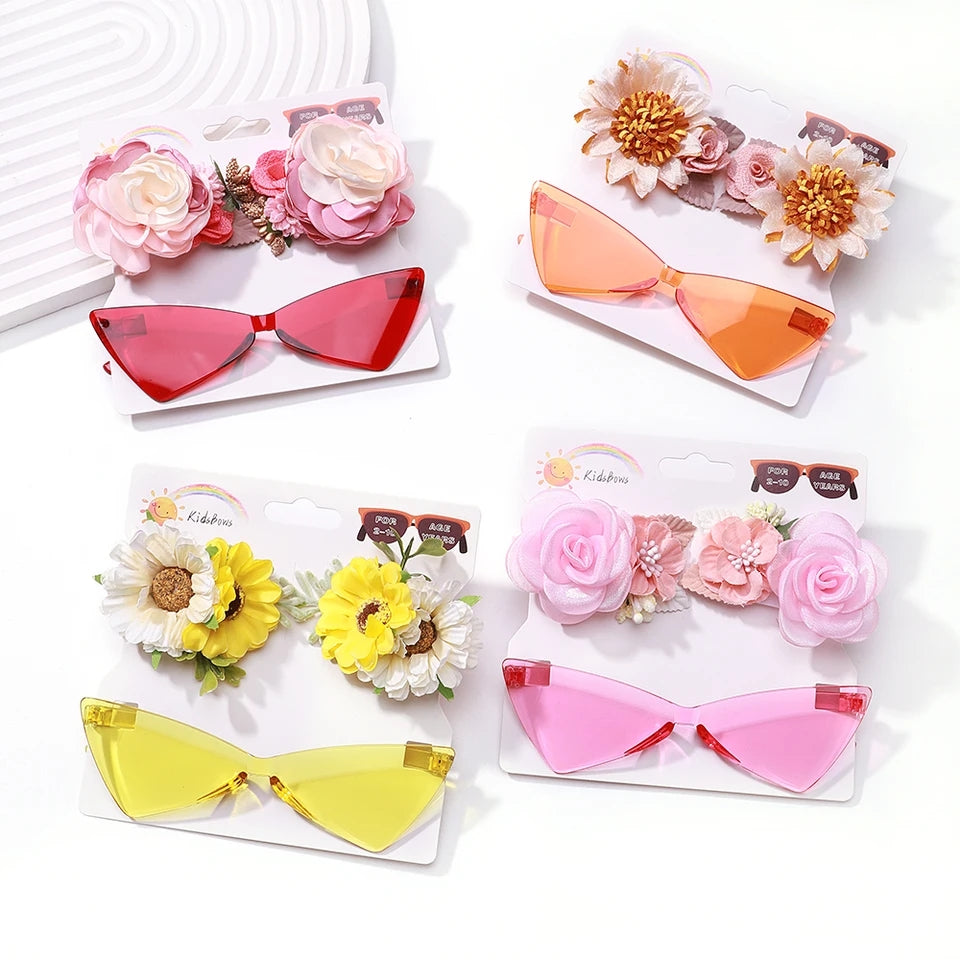 Fiercely sunnies and hair clips set