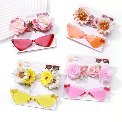 Fiercely sunnies and hair clips set