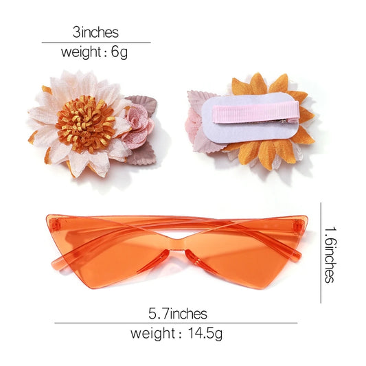 Fiercely sunnies and hair clips set